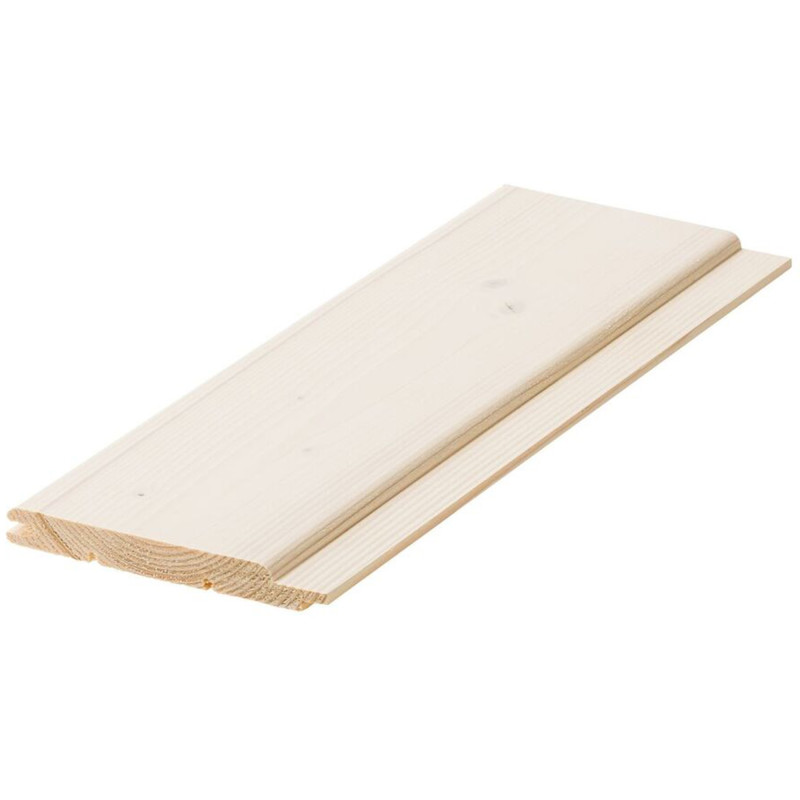 Sisustuspaneeli Cent STP 14 x 120 x 3570 mm, Kuusi, Valkolakattu, Päätypontattu, 6 kpl