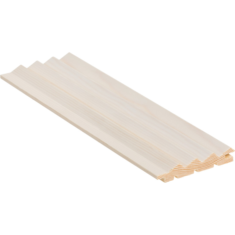 Dyyni-paneeli Cent 15x90x2400, Mänty, Valkolakattu