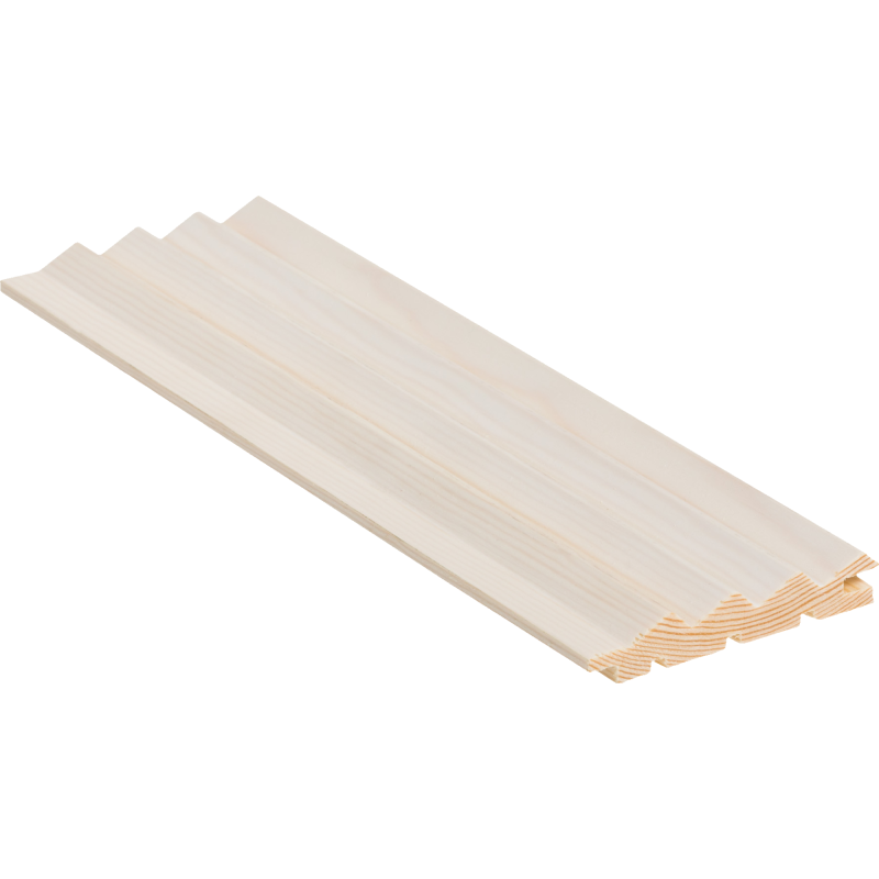 Dyyni-paneeli Cent 15x90x3300, Mänty, Valkolakattu, 5 kpl