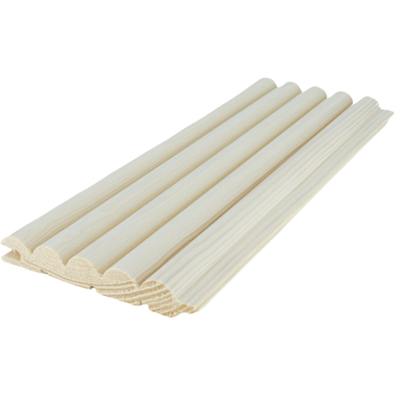 Sormipaneeli Cent 15x95x3300, Mänty, Valkolakattu, 5 kpl