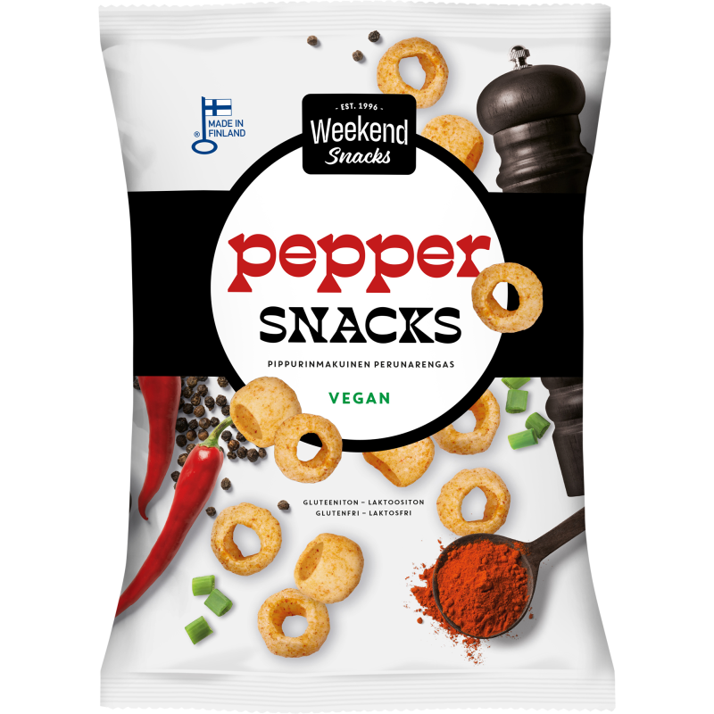 Perunasnack Weekend Snacks 180 g Pepper
