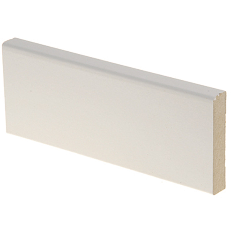 Peitelista Aava MDF 12 x 58 x 2200 mm, melamiini valkoinen