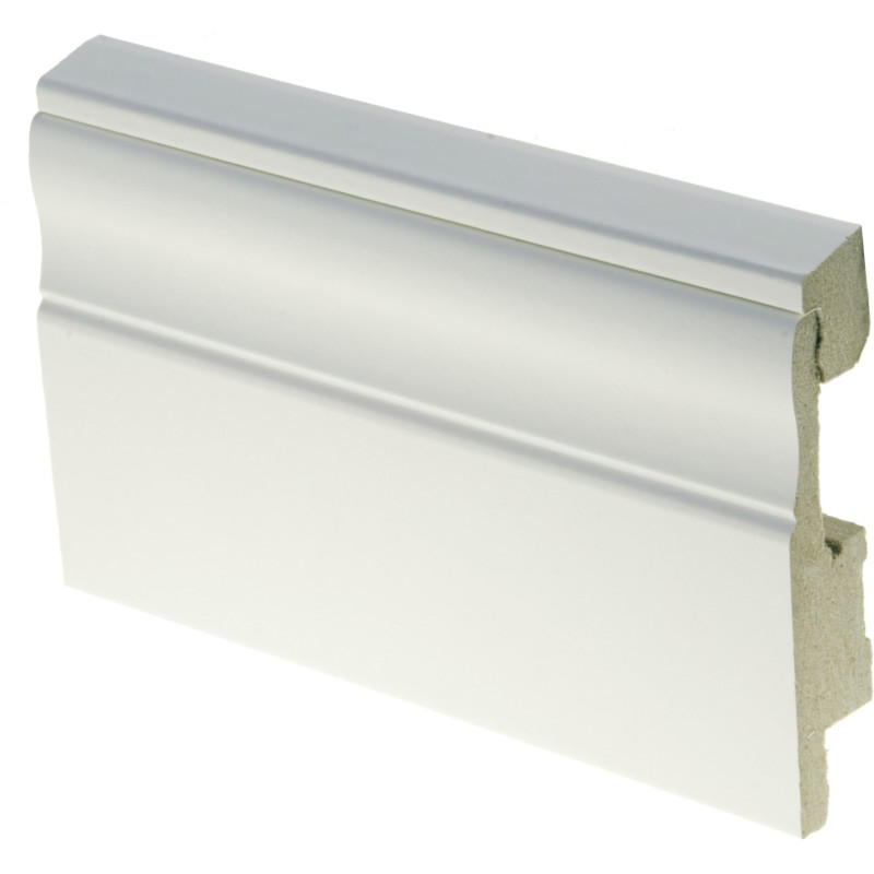 Johtokotelo jalkalista Maler MDF Valkoinen E0 19x90x2750