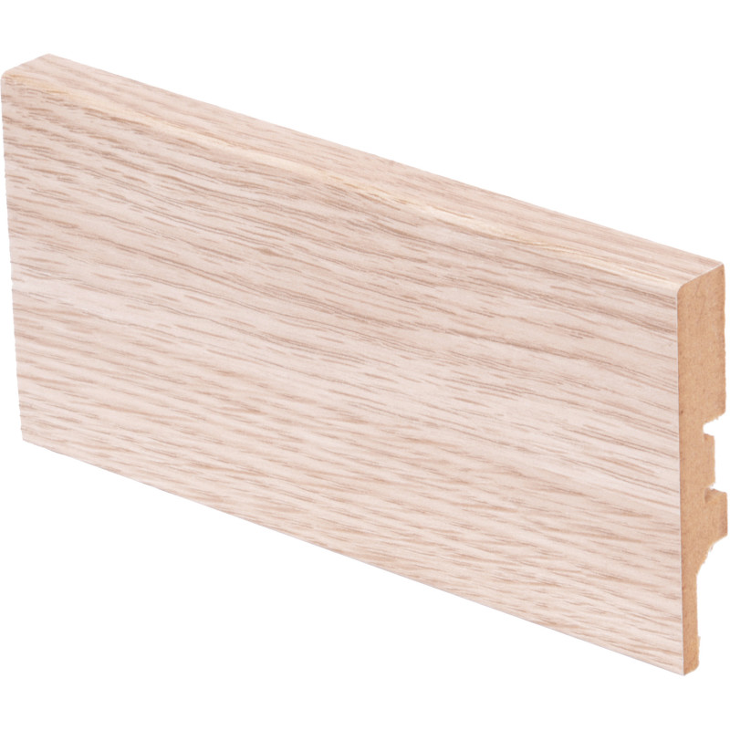 Jalkalista Maler Aava R2 MDF Valkolakattu Tammi 12x70x2750, 5 kpl