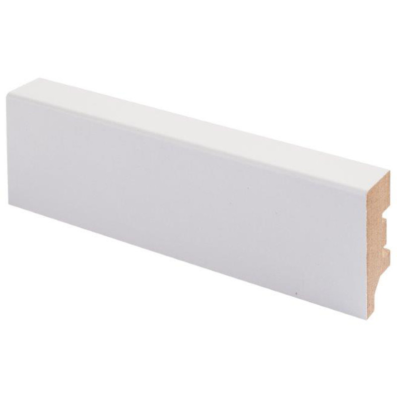 Jalkalista Maler R2 MDF Valkoinen E0 16x42x2750, 10 kpl