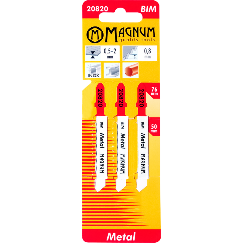 Pistosahanterä 0,8 / 76 mm 3 kpl BIM