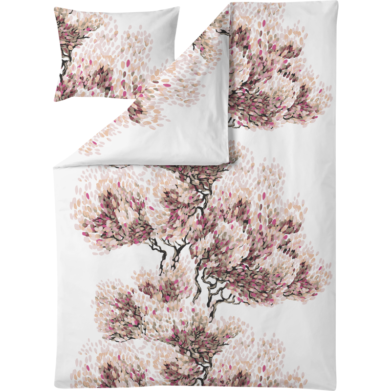 Pussilakanasetti Vallila 150 x 210 cm Väre roosa