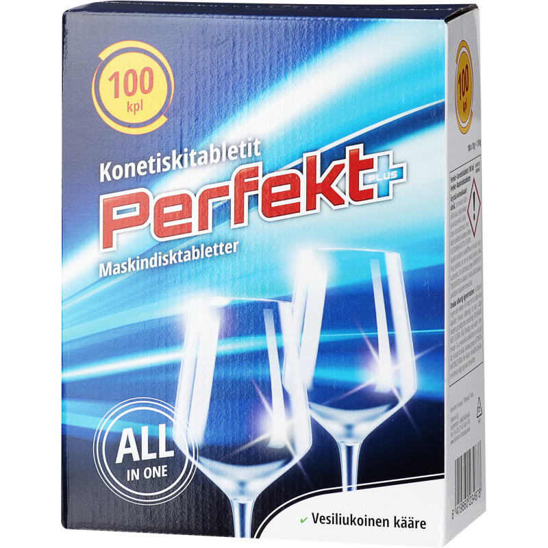 Konetiskitabletti Perfekt+ 100 kpl All in One | tokmanni.fi