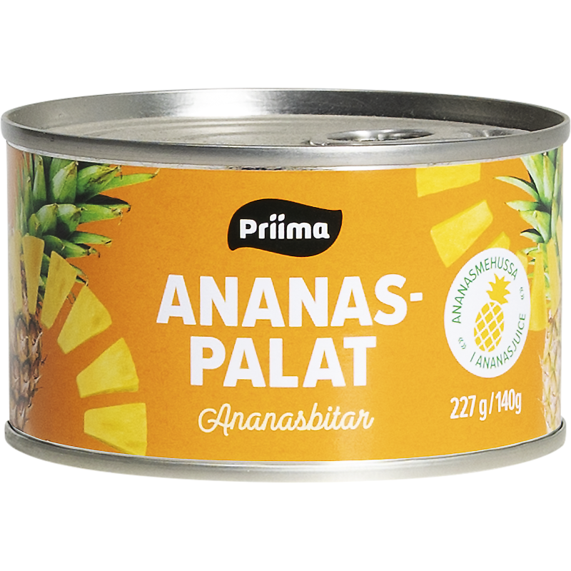 Ananaspala Priima 227 / 140 g omassa mehussa