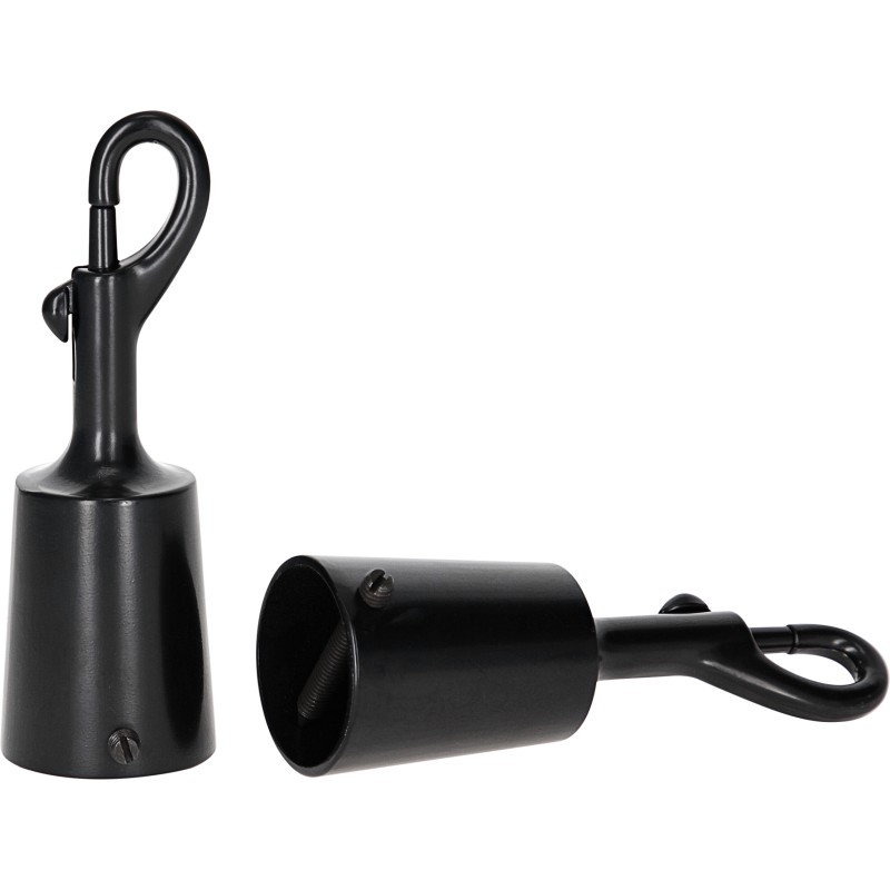 Kaideköyden päätytulppa haalla 35 mm 2 kpl musta