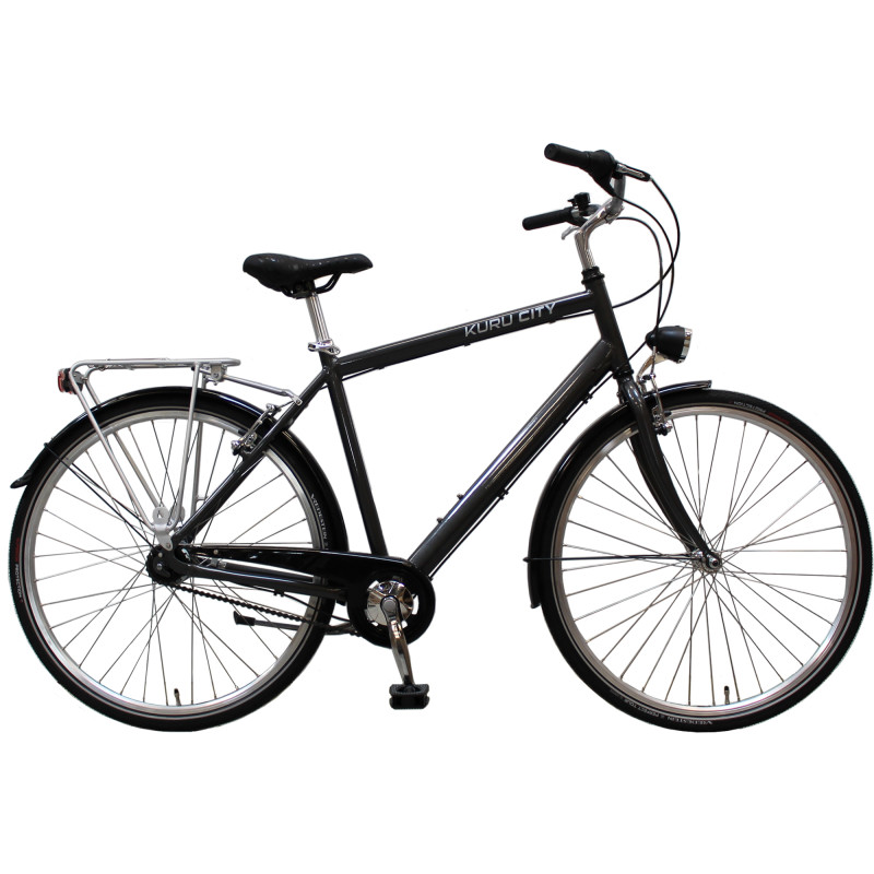 Miestenpyörä Kuru City, 7-vaihteinen, tummanharmaa