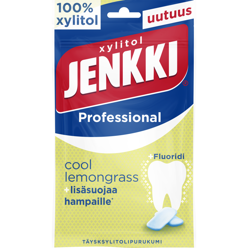 Purukumi Jenkki Professional 90 g Cool Lemongrass +Fluoridi