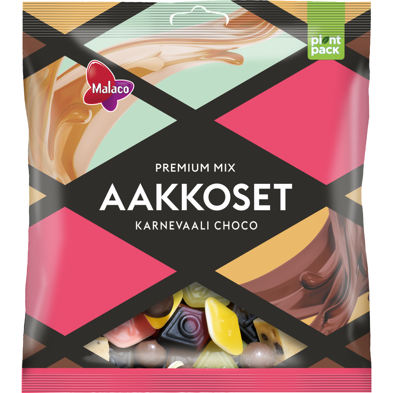 Aakkoset Malaco 280 g Karnevaali Choco