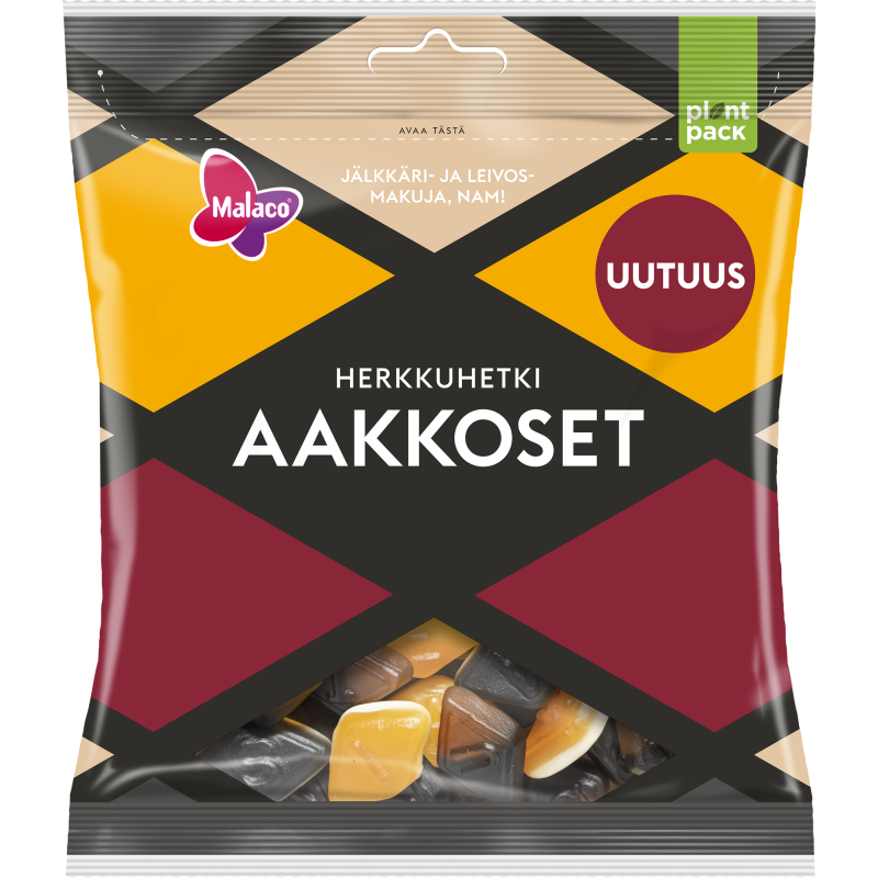 Aakkoset Malaco 280 g Herkkuhetki