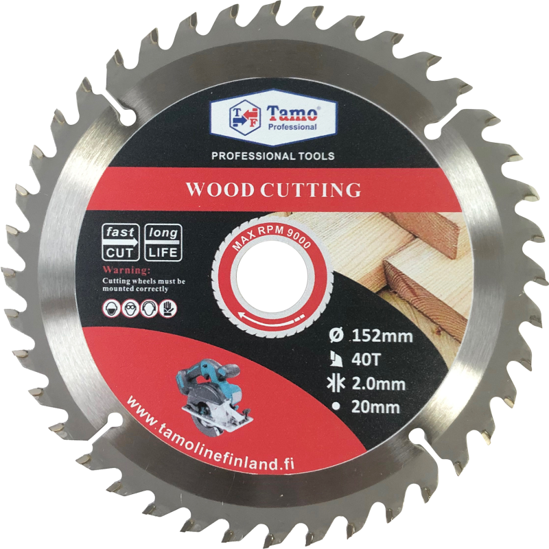 Pyörösahanterä Tamo Professional 152 mm x 40T x 20 mm