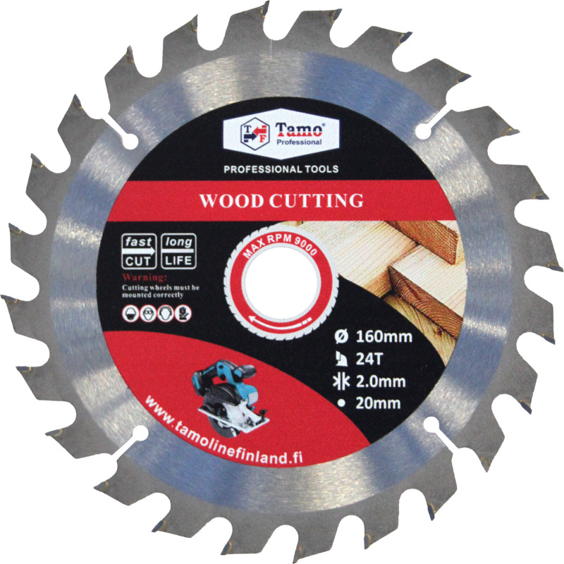 Pyörösahanterä Tamo Professional 160 mm x 24T x 20 mm
