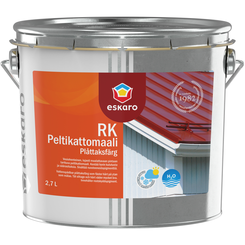 Peltikattomaali Eskaro RK 2,7 l grafiitinharmaa