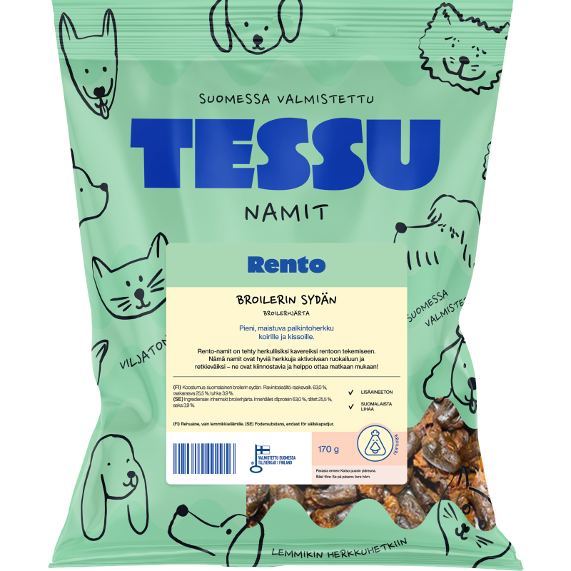 Broilerin sydän Tessu 170 g