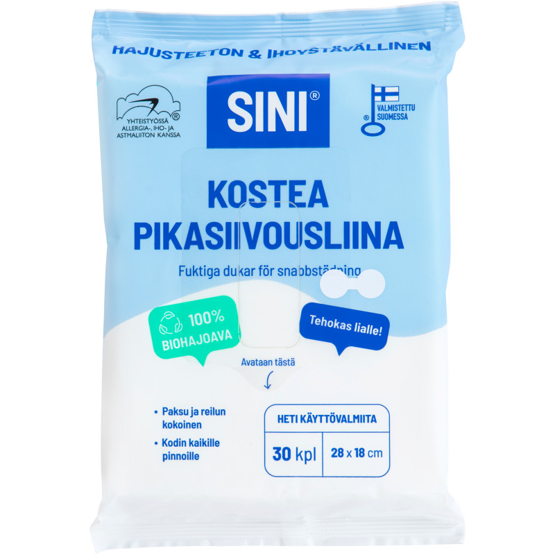 Kostea pikasiivousliina 30 kpl