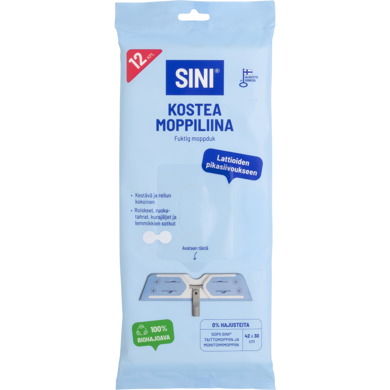 Kostea moppiliina 42 x 30 cm 12 kpl