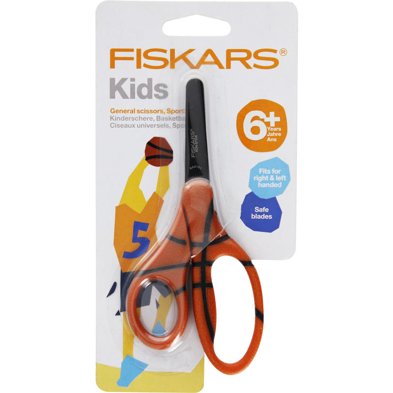Lasten sakset Fiskars 13 cm 6+ koripallo