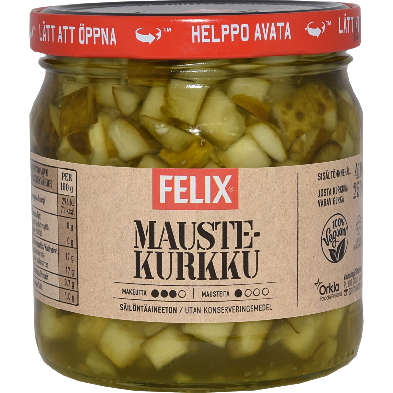 Maustekurkkukuutio Felix 420 / 250 g