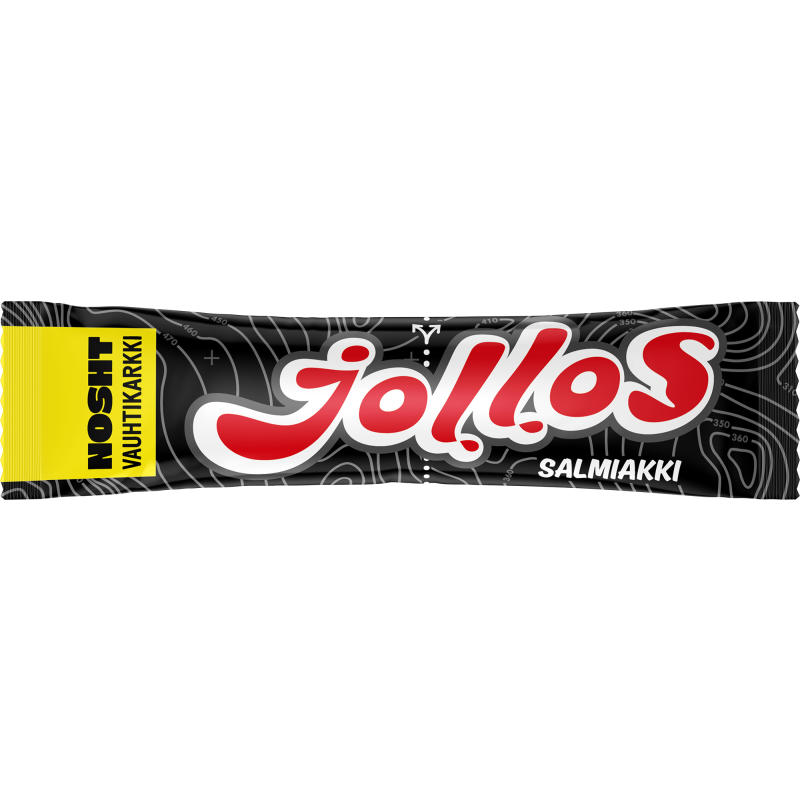 Jollos vauhtikarkki Nosht 52 g salmiakki