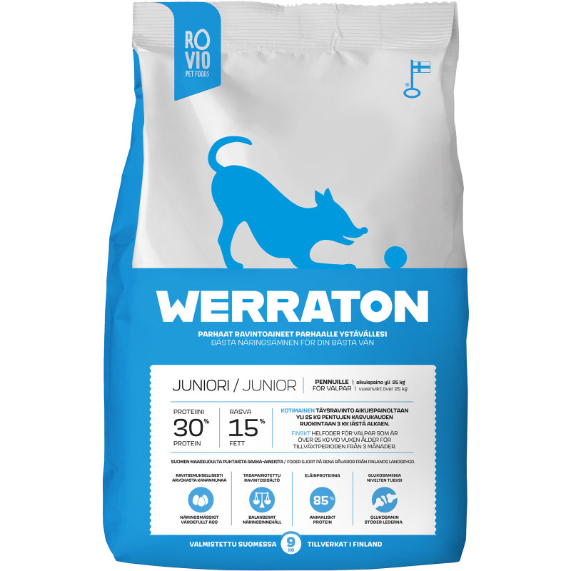 Koiranruoka Werraton 9 kg juniori