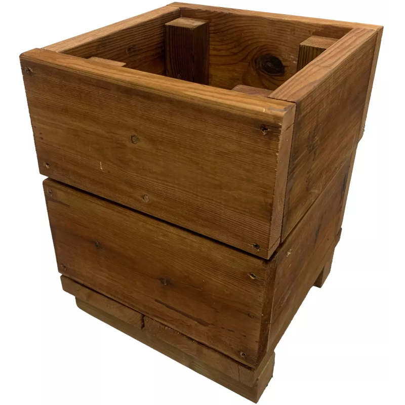 Kukkalaatikko 29 x 29 x 37 cm ruskea Patio Terassit