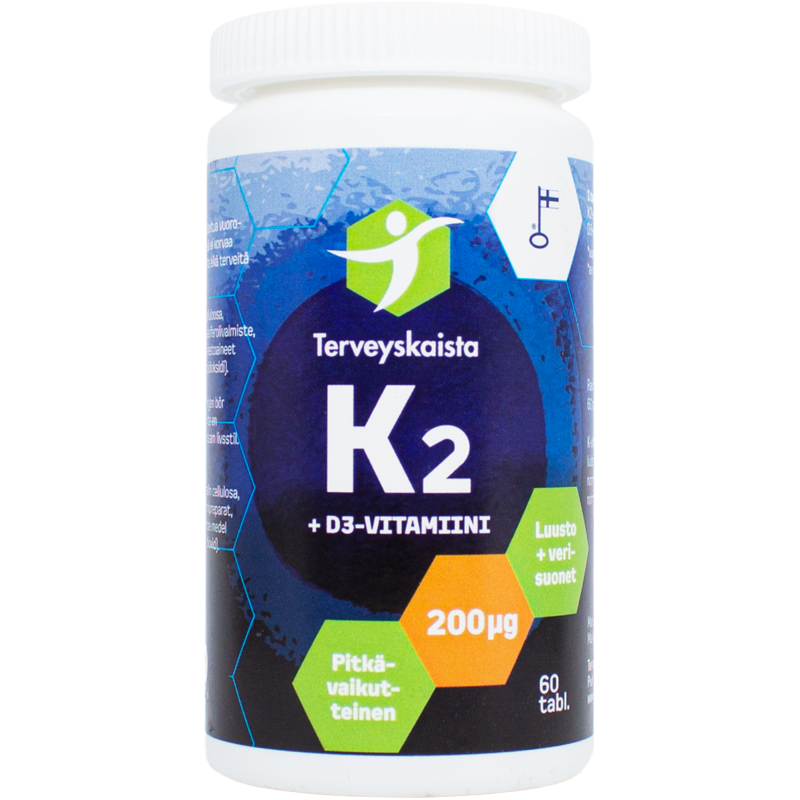 K2 + D3-vitamiini Terveyskaista 60 kpl