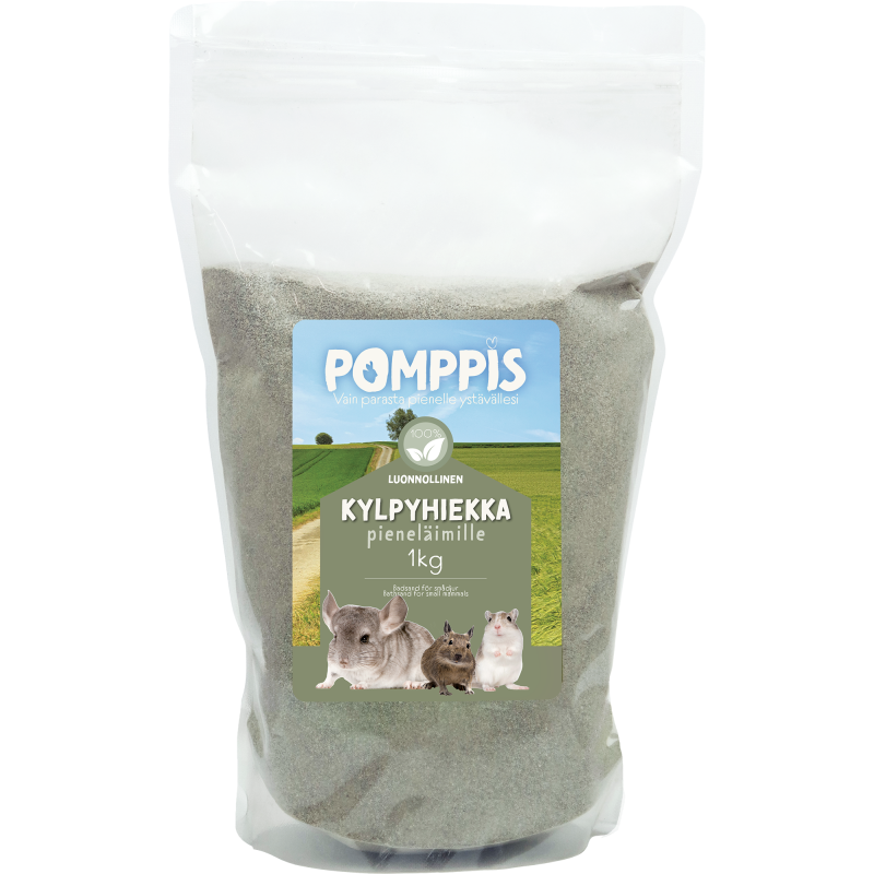 Kylpyhiekka Pomppis pieneläimille 1 kg
