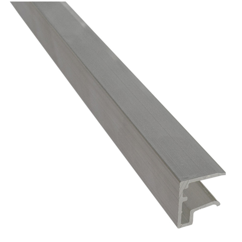 U-päätelista Keraplast, 10 mm alumiini 1,05 m