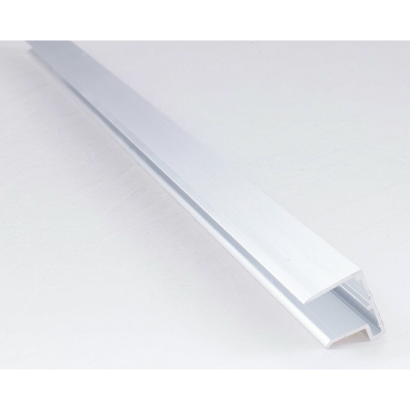 U-päätelista Keraplast, 16 mm alumiini 2,5 m
