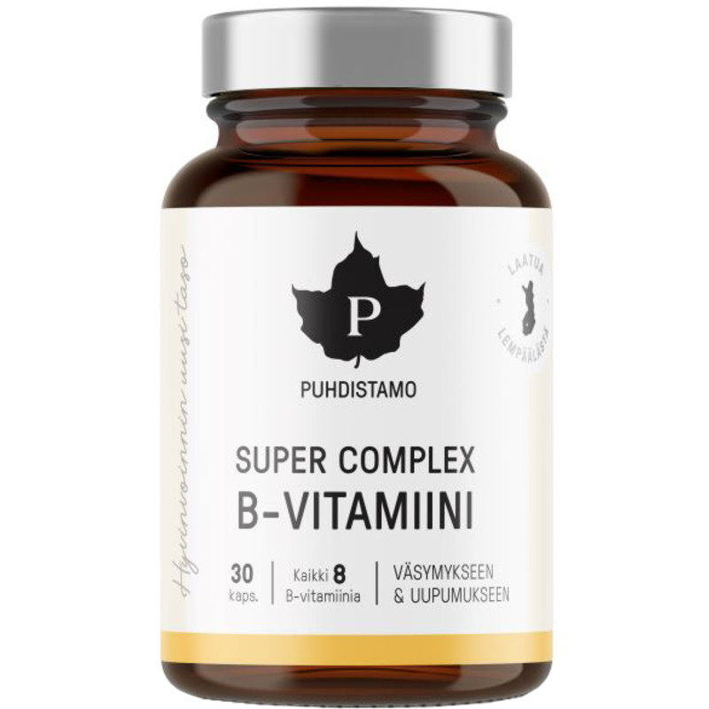 B-vitamiini Puhdistamo Super Complex 30 kpl