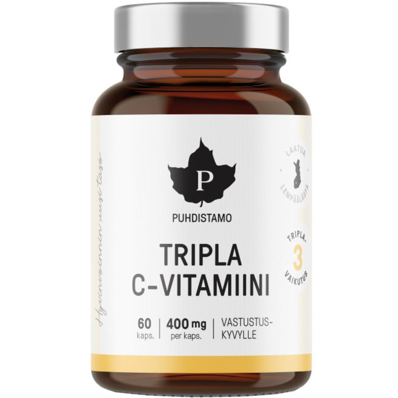 C-vitamiini Puhdistamo Tripla 60 kpl
