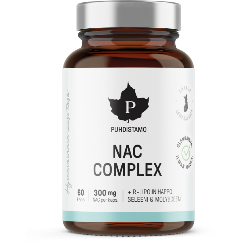 NAC Complex -valmiste Puhdistamo 60 kpl 42 g