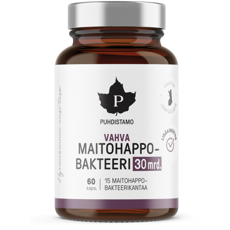 Vahva Maitohappobakteeri Puhdistamo 60 kpl 30mrd.