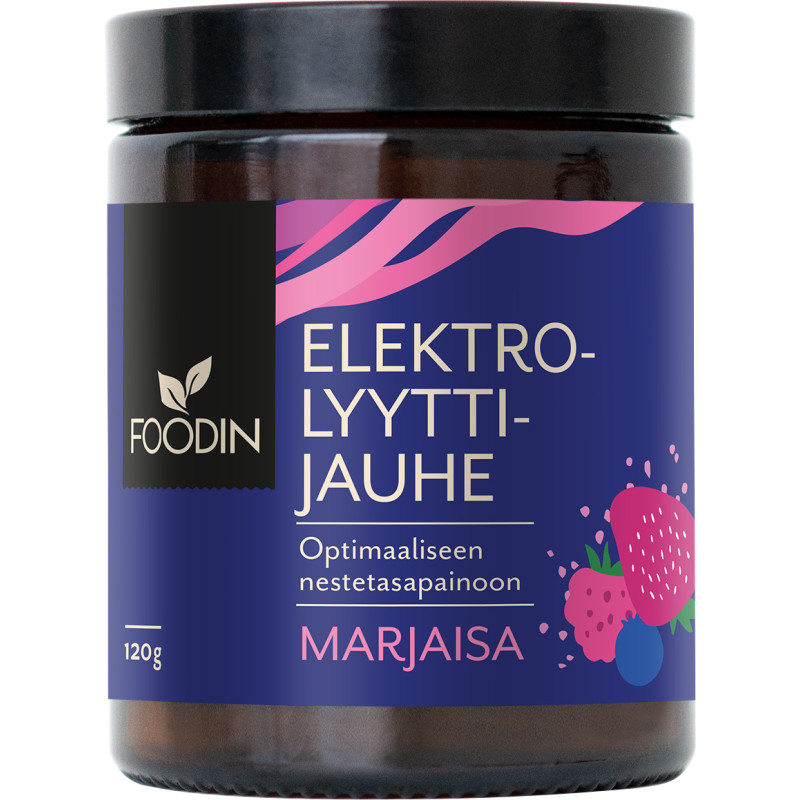 Elektrolyyttijauhe Foodin 120 g Marjaisa