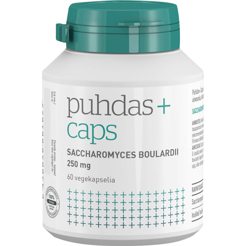 Saccharomyces Boulardii Puhdas+ 250 mg 60 kpl