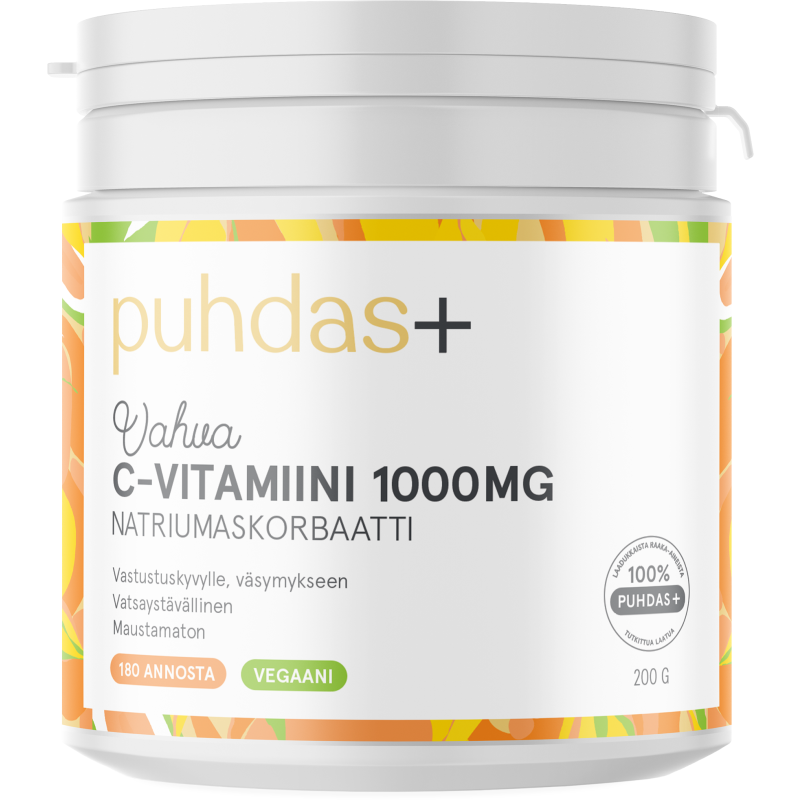 C-vitamiini Puhdas+ 1000 mg 200 g