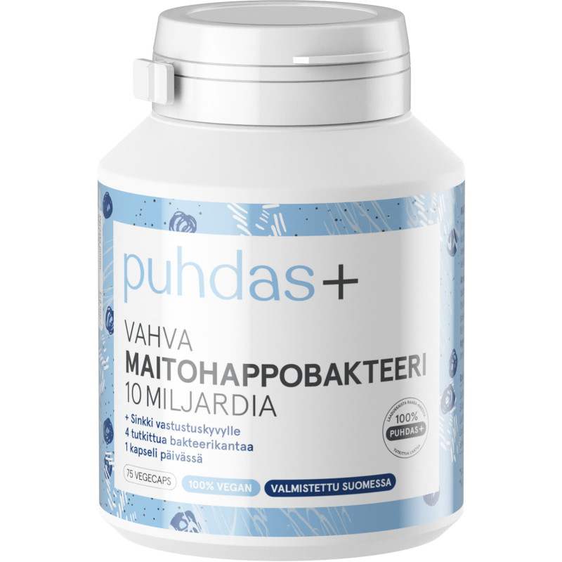 Vahva maitohappobakteeri Puhdas+ 75 kaps 10 miljardia