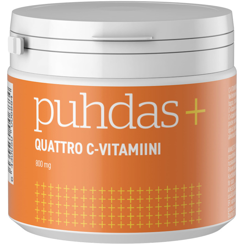 C-vitamiini Puhdas+ 800 mg 200 g Quattro