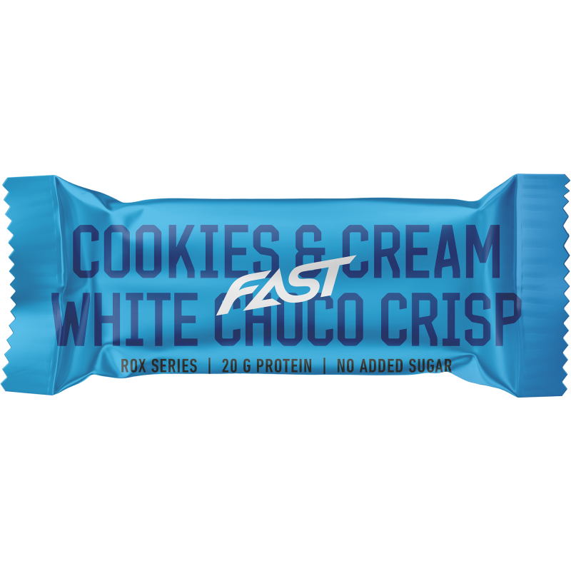 ROX proteiinipatukka 55 g White Chocolate Cookies & Cream