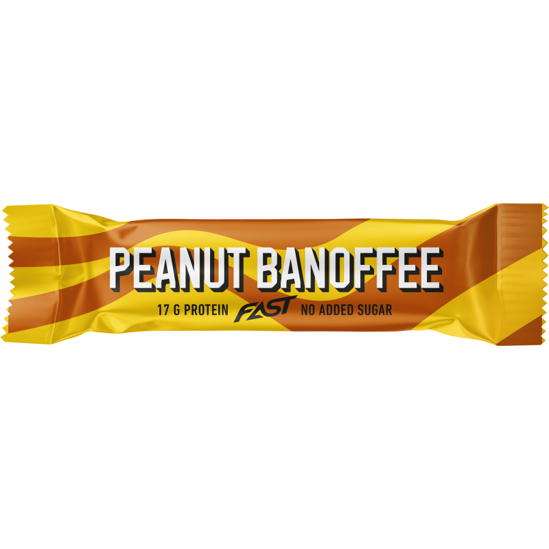 Proteiinipatukka Fast 55 g Peanut Banoffee
