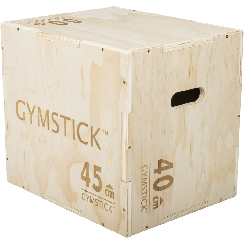 Hyppylaatikko Gymstick Wooden Plyobox 50 x 45 x 40 cm