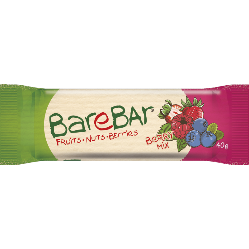 Taatelipatukka Leader Barebar 40 g Berry Mix