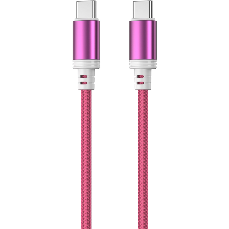 Punottu kaapeli Mobia USB-C, USB-C 30 W punainen, 1 m
