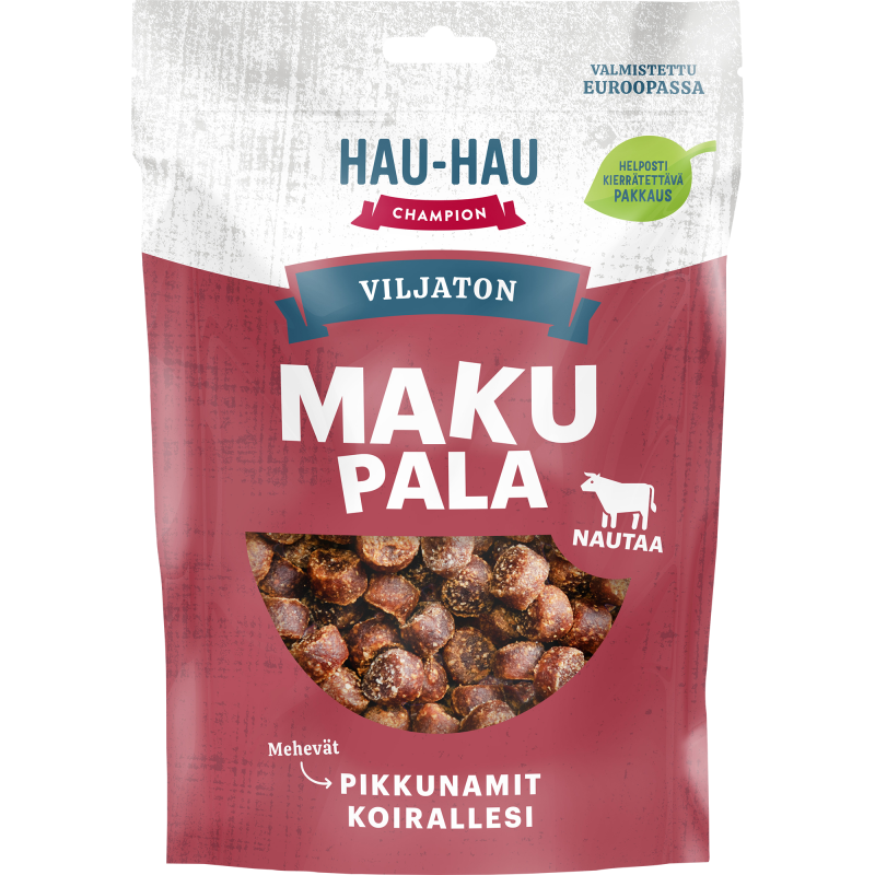 Koiran makupala Hau-Hau 100 g viljaton nauta