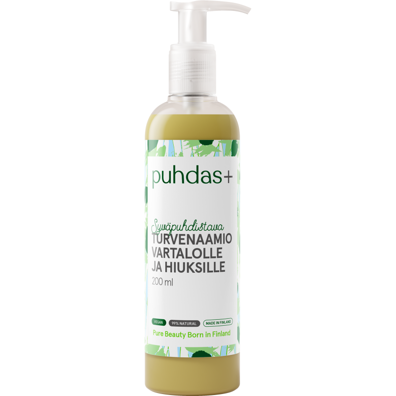 Turvenaamio Puhdas+ 100 ml syväpuhdistava vartalolle & hiuksille