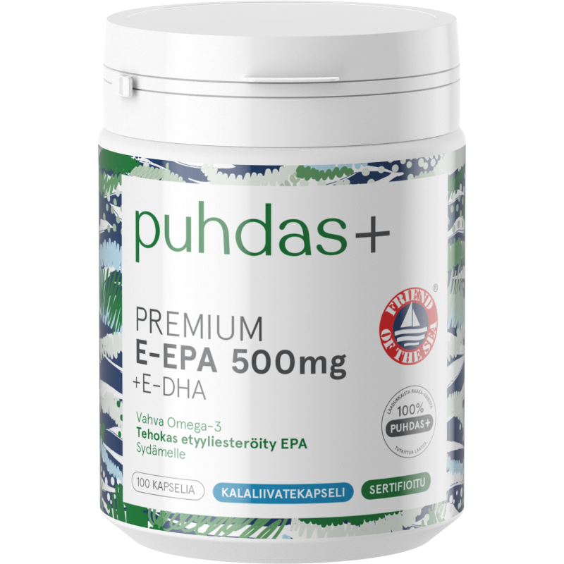 Premium E-EPA Puhdas+ 500 mg 100 kaps + E-DHA
